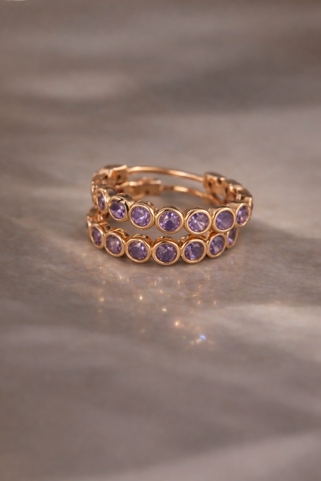 Lavender Halo Hoops