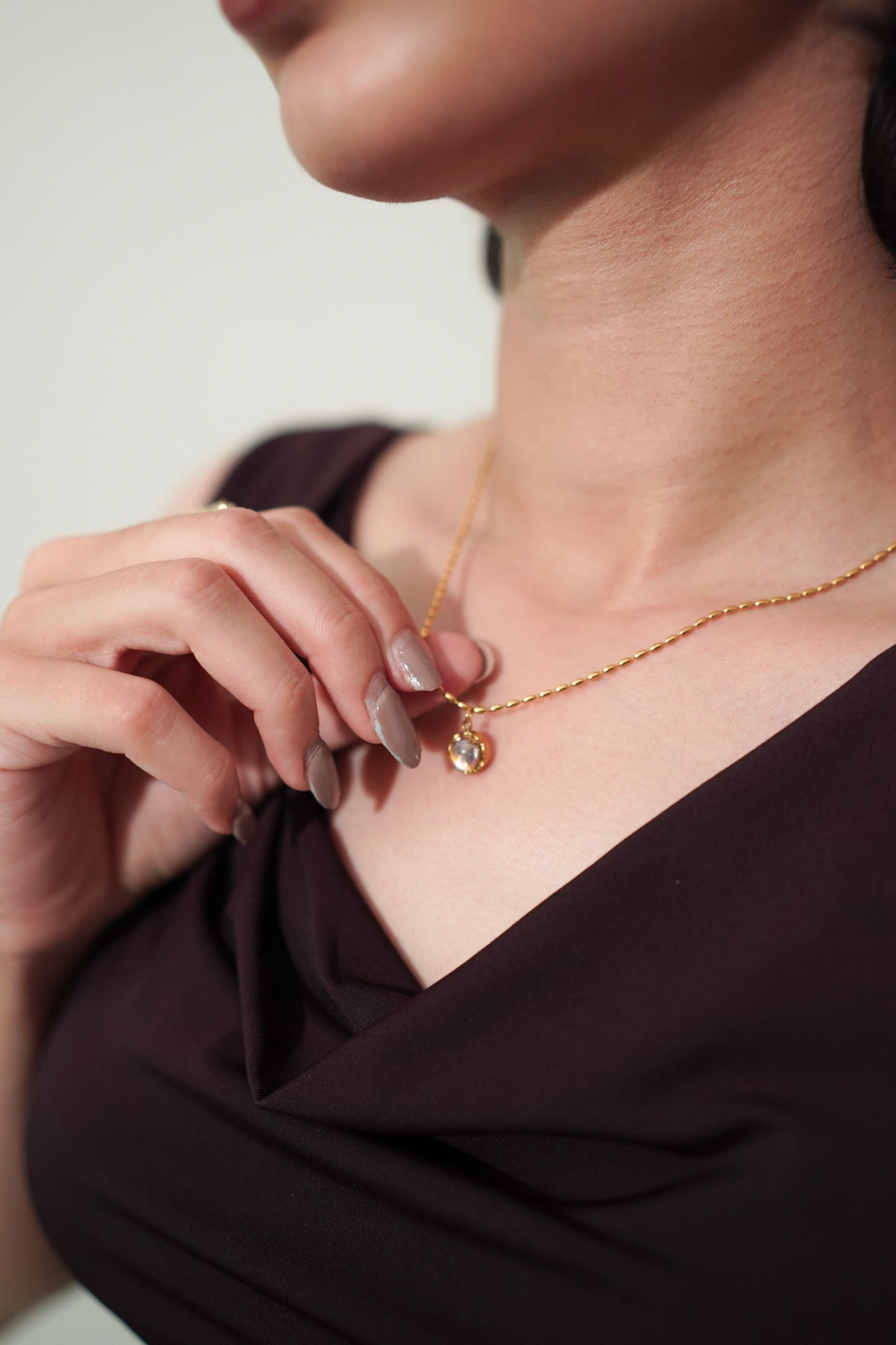 Luna Drop - moonstone