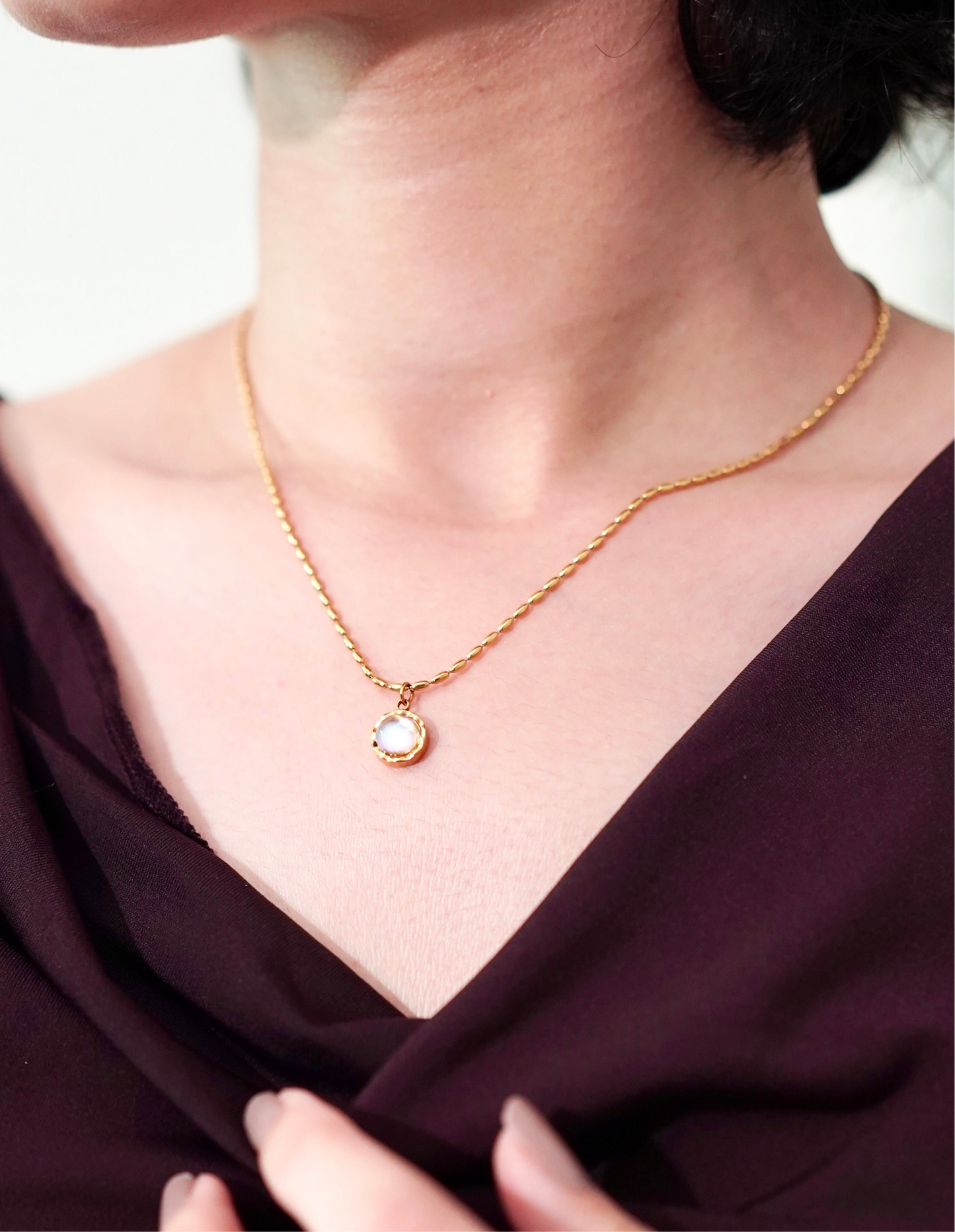 Luna Drop - moonstone