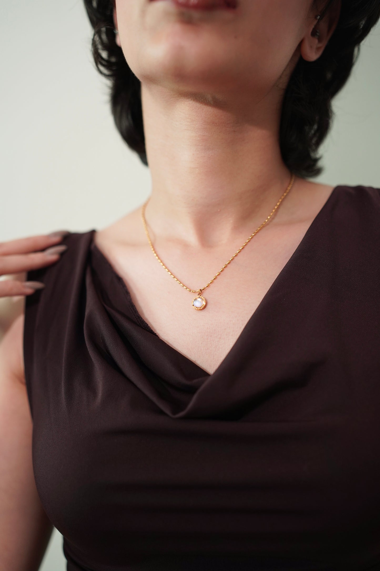 Luna Drop - moonstone